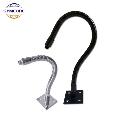 Dia 6/8/10/12/16mm LED Gooseneck M8/M10 screw thread Table Lamp Flexible Holder with Bracket Holder Base metal plumbing hose ► Photo 1/6