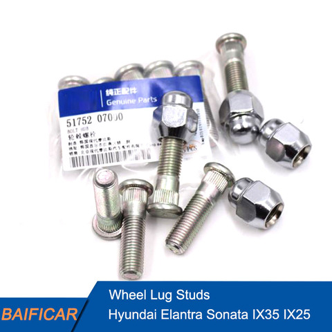 Baificar Brand New Genuine 5pcs / 10pcs Tyre Screw Nut Wheel Screws Nuts 51752-07000 For Hyundai IX25 IX35 Sonata Elantra Verna ► Photo 1/5