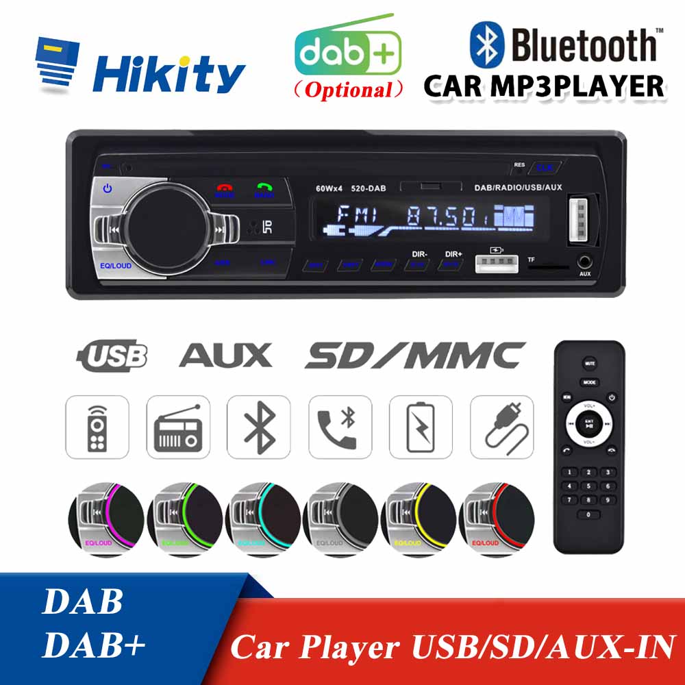 JSD-520 Bluetooth Radio SD MP3 Player Car Radios Stereo FM/USB/radio remote 