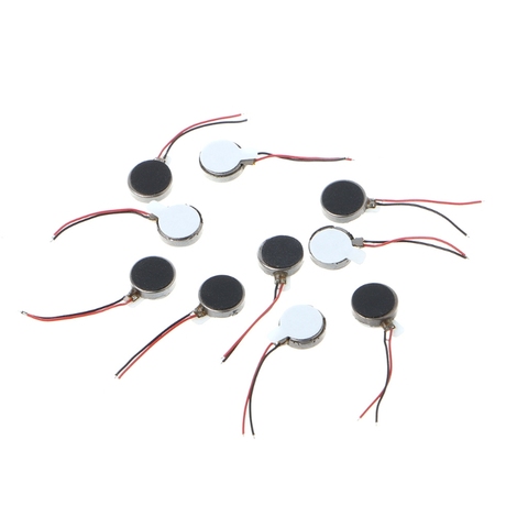 10x DC 3V 70mA 12000±2500RPM Phone Coin Flat Vibrating Vibration Motor Y98E ► Photo 1/5