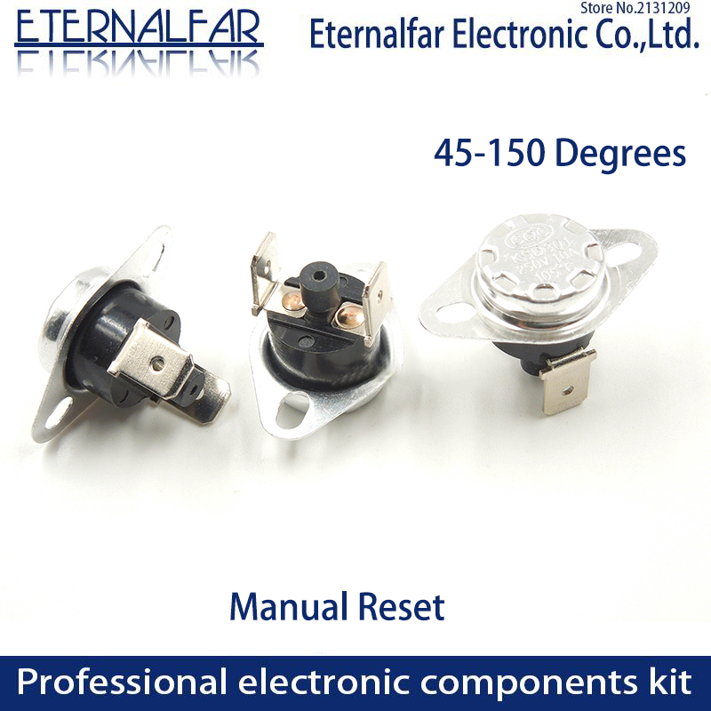 2 x 150C Manual Reset Thermostat Normal Closed Temperature Switch 250V 10A 
