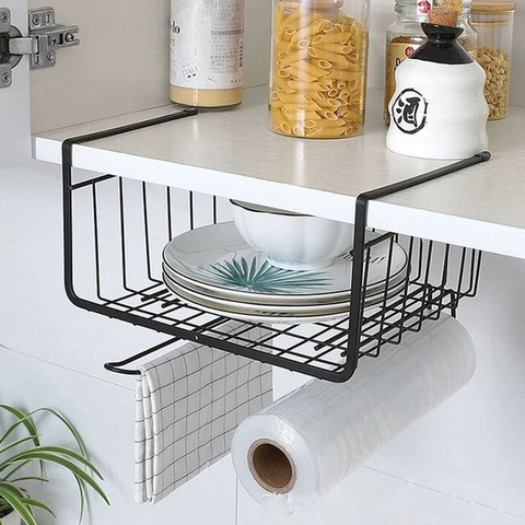 1Pcs Creative Metal Storage Rack Kitchen Bedroom Bathroom Food Dish Clothes Underwear Hanger Multi-functional Organizer ► Photo 1/6