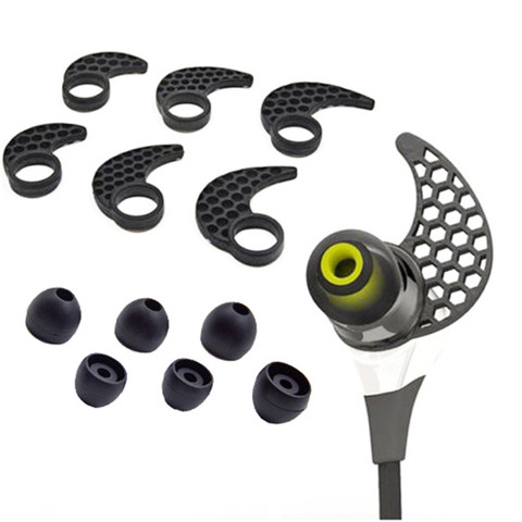 Silicone Ear Tips Earhooks Set For JayBird BlueBuds X X2 & X3 Bluetooth Sport Earphones Replaced Earbuds Eargels Ear Hooks Tips ► Photo 1/6