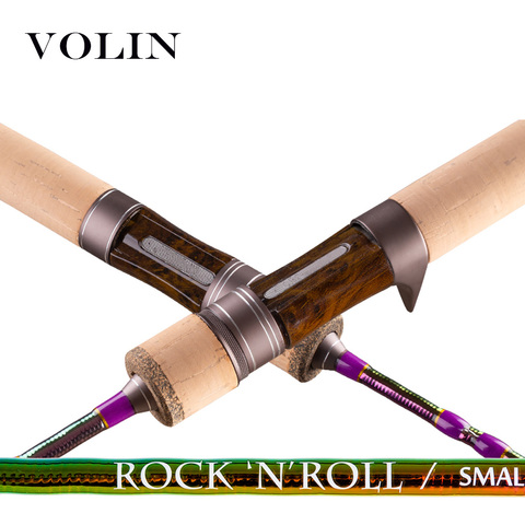 Volin NEW Spinning UL Trout Fishing Rod 1.53m 1.68m Baitcasting Rod Solid Top Tip Carbon Rockfishing Rod Travel Fishing  Pole ► Photo 1/6