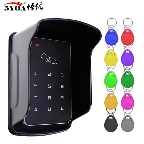 Standalone Access Controller RFID Access Control Keypad Waterproof Rainproof Cover digital panel Card Reader Door Lock System ► Photo 1/6