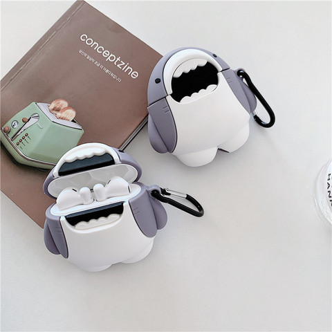 3D Shark Earphone Case for Xiaomi Air 2/2s Protective Case Cover for Xiaomi Mi Air 2S TWS Wireless Bluetooth Headset Pouch ► Photo 1/6