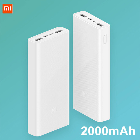 Xiaomi Power Bank 3 QC3.0 Fast Charging 20000mAh Capacity Portable