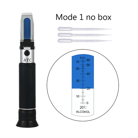 Breathalyzer Alcohol Tester Refractometer Alcoholometer Moonshine Time Domain Relectometer Alcohol ATC Hydrometer Measuring Tool ► Photo 1/6