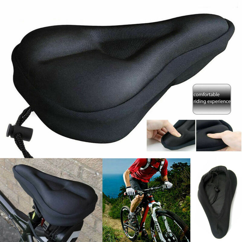 Bike Extra Comfort Soft Gel Pad Cushion Saddle Seat Cover For Bicycle Cycle Seat 