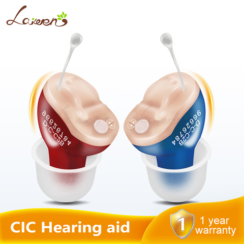 Left/Right CIC Hearing aid Hot Sale Portable Small inner Ear Invisible Best Sound Amplifier Mini Digital hearing Aid Aids ► Photo 1/6