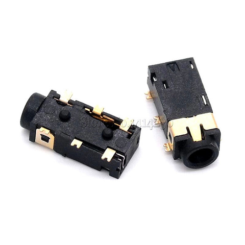 10PCS 2.5MM Female Audio Connector 6 Pin SMT SMD Headphone Jack Socket PJ-242 Gold-plated audio socket PJ242 ► Photo 1/2