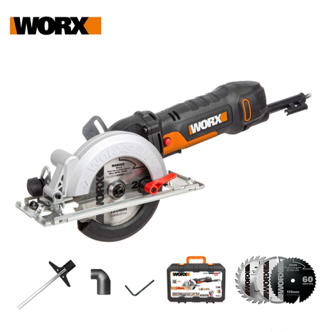 Worx 500W Electric Saw WX439 Circular Saw 120mm Compact Household Power Tools Cutting-machine Multi-function Mini Saw handheld ► Photo 1/6
