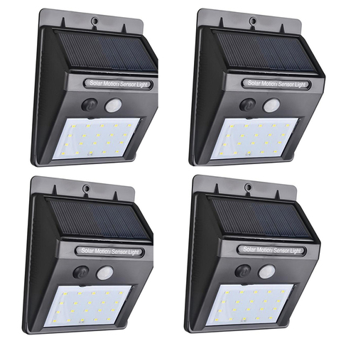 1-4pcs Solar Led Light Motion Sensor Security Wall lamp Waterproof IP65 Outdoor Solar Lamp Garland Light For Garden Street Plaza ► Photo 1/6