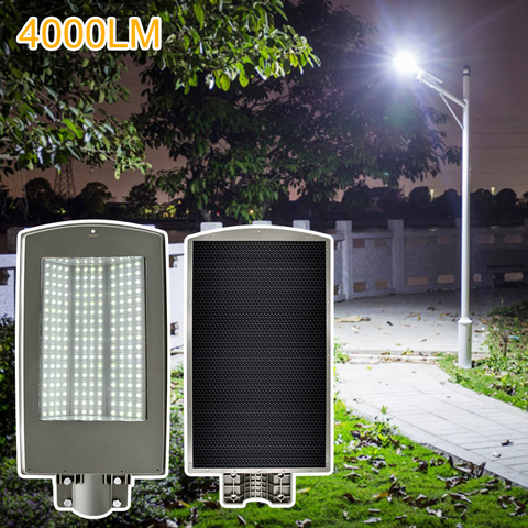 204leds Super Bright Solar Street Light 25W 4000lm Outdoor Motion Sensor Solar Lamp With 2 Modes For Parking Road Yard Garage ► Photo 1/6