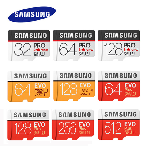 SAMSUNG Memory Card EVO Plus Micro SD 64GB Class 10 U1 MicroSD Card C10 UHS-I Trans Flash 128GB 256GB 512GB U3 4K Micro SDXC ► Photo 1/6