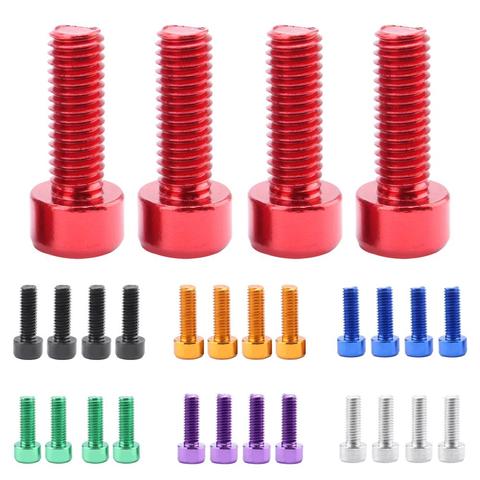 4 Pieces Water Bottle Cage Bolts Holder Screws Hex Socket Screws Aluminum Alloy Bicycle Accessories 7 Colors ► Photo 1/6
