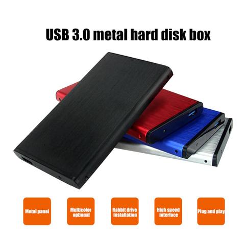 Portable USB 3.0 5Gbps 2.5inch SATA HDD Mobile Hard Disk Drive Case Box for PC ► Photo 1/6