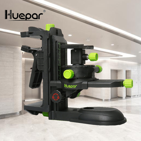 Huepar Laser Stand Laser Level Hanger Multifunctional Magnetic Pivoting Base with Adjustable Clip 360° Adjustable Tool ► Photo 1/6