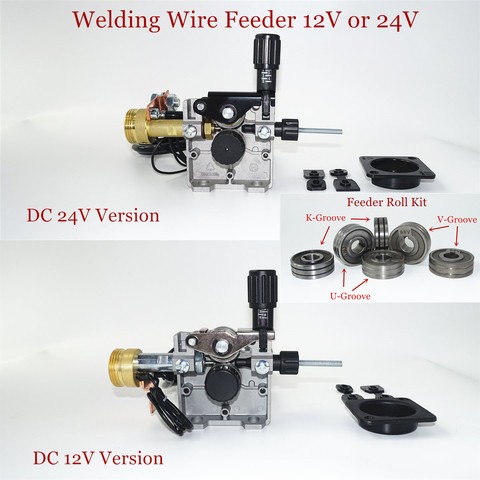 Wire Feeder DC 12V 24V SSJ-29 LRS-775 Feeder Roll U V K Groove EU Socket for Steel Aluminum Flux Cored Wire MIG Welding Machine ► Photo 1/6