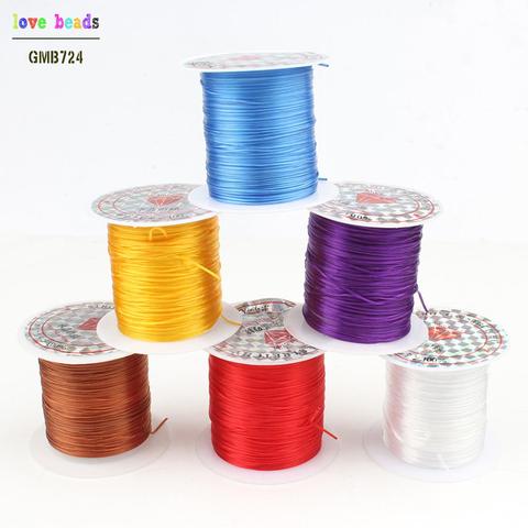 1 Roll Multi-Colors 0.8mm Strong Stretchy Elastic Beading Wire Cord String Thread for DIY Beading Bracelet Necklace 10M ► Photo 1/6