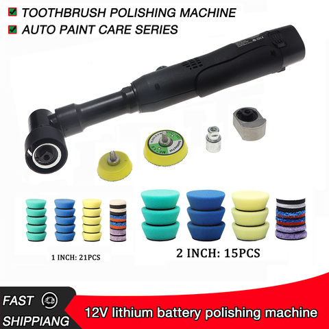 12v lithium battery micro-grinding and rotating micro RO/DA double-action car polisher, fine grinding and cleaning ► Photo 1/6