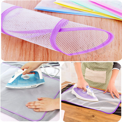 Temperature Resistance Ironing Scorch Heat Insulation Pad Mat Household Mesh Ironing Board Protective Cloth Cover (Random Color) ► Photo 1/5