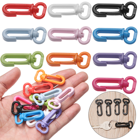 10PCS Multicolor Plastic Bottle Hooks Snap Spring Clasp EDC Keychain Buckles Clips Tactical Survival Gear Climbing Carabiners ► Photo 1/6