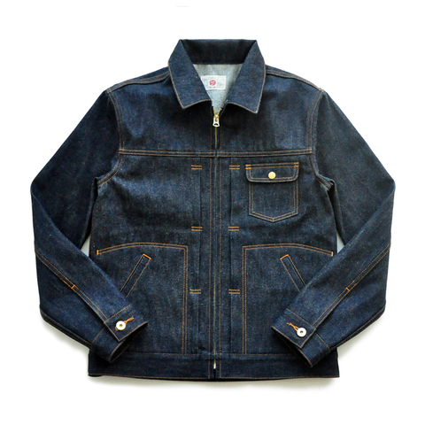 SAUCE ORIGIN 995-D American Cotton Denim Jacket Selvedge Denim Jacket Jeans Jacket Raw Jeans Mans Jacket TRUCKER JACKET ► Photo 1/5