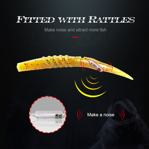 Hunthouse Soft Lure Rattlesnake XLayers Soft Lure With Rattles 115mm 5.3g PVC Silicone Materal Lerrue For Fishing Pike Bass ► Photo 1/6