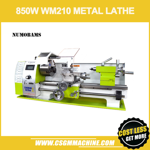 NUMOBAMS MT5 Spindle with 850W Brushless Motor & Quenched Bed WM210V Mini Metal Lathe Machine ► Photo 1/6