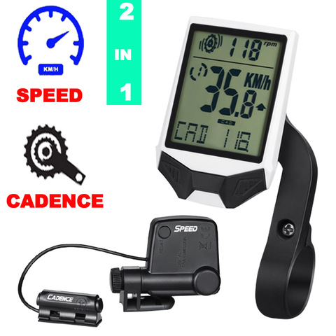 New pattern BC235 Multifunctional Wireless LCD Bicycle tachometer,Cadence Bicycle Computer, Waterproof,Nightlight, Distance130cm ► Photo 1/6