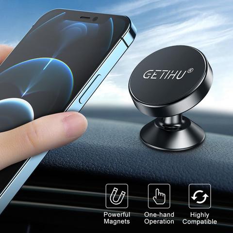 GETIHU Universal Magnetic Car Phone Holder Air Vent Mount Magnet GPS Cellphone Stand For iPhone 12 11 Pro Max X 8 Xiaomi Huawei ► Photo 1/6