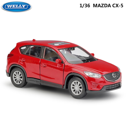 WELLY Diecast 1:36 Scale Similator Toy Vehicle MAZDA CX-5 Model Car Pull Back Alloy Car Metal Toy Car For Kids Gifts Collection ► Photo 1/4