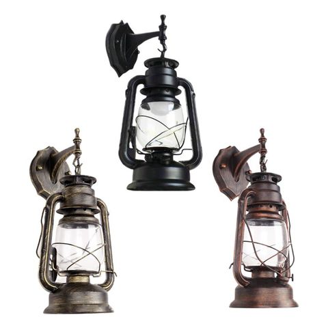 E27 Retro Antique Vintage Rustic Lantern Lamp Wall Sconce Light Fixture Indoor Outdoor ► Photo 1/1