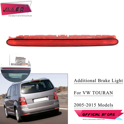 ZUK LED High Mount Stop Light  For Volkswagen For Touran 2005-2015 Additional Brake Lamp High Position Third Brake Lamp ► Photo 1/6