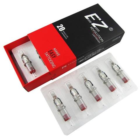EZ Tattoo Needles Revolution Cartridge Needles Curved (Round) Magnum #10 0.30mm  for system Tattoo Machines and grips20 pcs /box ► Photo 1/6