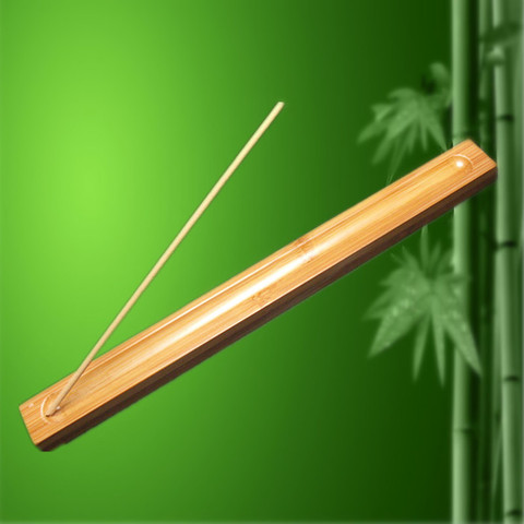 New High Quality 1Pc Bamboo Material Stick Incense Plate Incense Holder Fragrant Ware Stick Incense Burner Sage ► Photo 1/6