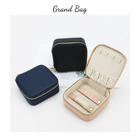 New Women Gift Box For Jewellery Customized Jewelry Case Cow Leather Necklace Jewel Organizer Case Fashion Box Of Jewellery ► Photo 1/6