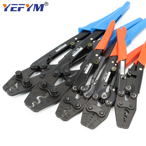 Crimping tools pliers for non-insulated terminals Japanese style Self-locking capacity 0.5mm2-38mm2 electrical hand tools ► Photo 1/6