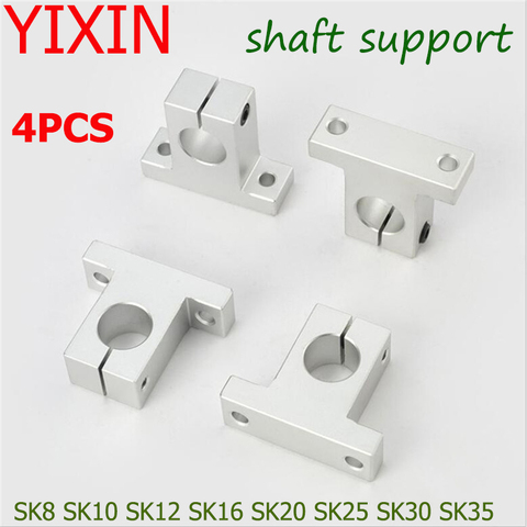 4pcs SK8 SK10 SK12 SK16 SK20 SK25 SK30 SK35 linear bearing rail shaft Support Linear Shaft Linear Rod CNC Router 3D printer Part ► Photo 1/6