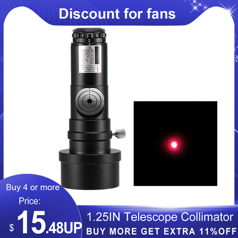 1.25IN Telescope Collimator 2INCH Adapter Reflector Telescope Newtonian SCA Laser Collimation 7 Brightness Level Astronomical ► Photo 1/6