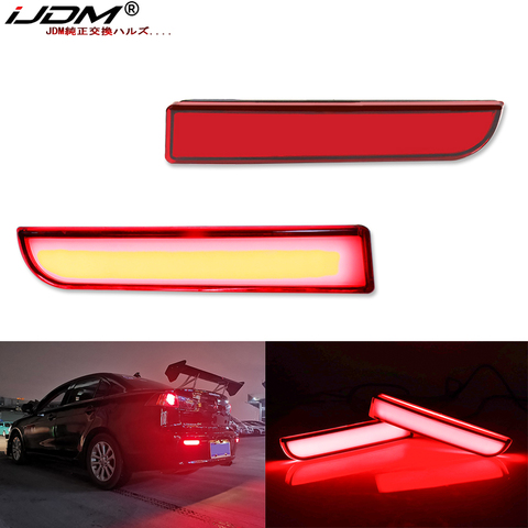 iJDM Full LED Bumper Reflector Lights For Mitsubishi Lancer Evo X Outlander, For Tail/Brake,Turn Signal Lights & Rear Fog Lamps ► Photo 1/6