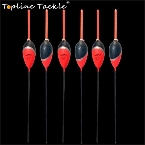 Topline Tackle fishing float Set Buoy Bobber Stick Fishing Floats Balsa Material Set Buoy Floats Light Stick Floater Flutuador ► Photo 1/6