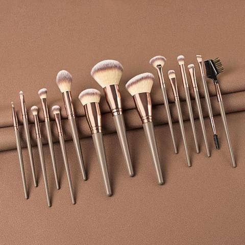 15Pcs Makeup Brushes Set Face Eyes Make Up Brush Eyelash Eyeshadow Eyebrow Eyeliner Foundation Powder Blush Highlight Lips Brush ► Photo 1/6