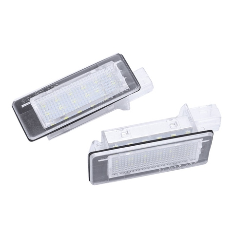 Car Led License Plate Lights Lamp For Renault Espace Mk4 Scenic Mk2 Laguna 2 Dacia Duster Lodgy Logan Mcv Iii ► Photo 1/6