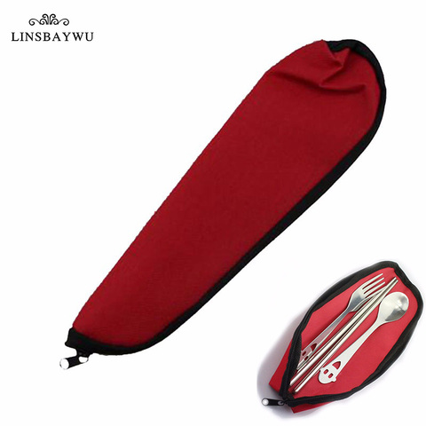 Camping Backpacking Utensils Case & Travel Cutlery Bag for Spoon and Fork Cloth Bag Lunch Tools Hot Sale  ► Photo 1/6