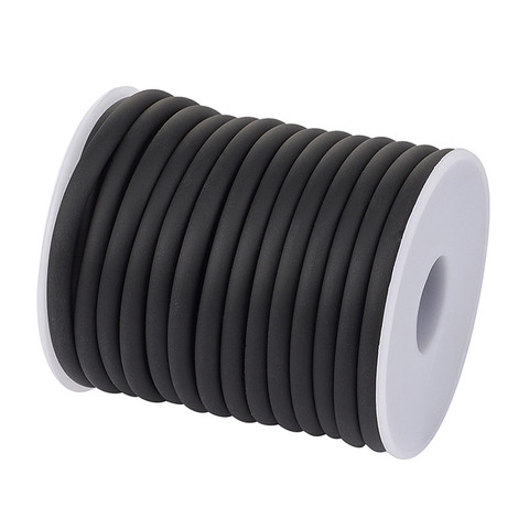 5mm (10m/roll) Silicone Rubber Hollow Cord for Jewelry Making DIY Accessories, White/Black/Blue/Red/Pink Green/Orange Colors F70 ► Photo 1/6