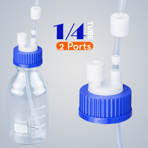 GL45 porous cap spiral cap liquid chromatography waste cap 8/1 4/1 reagent bottle fluid output cap ► Photo 1/6