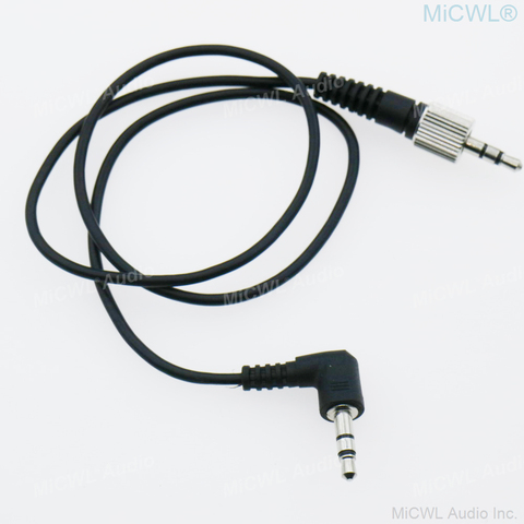 Standard 3.5mm Stereo Jack to 3.5mm Lock for Sennheiser Sony Microphone to Sony Panasonic Canon Camera Video adapter Cable ► Photo 1/4