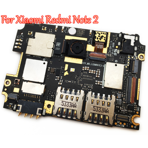 Full Work Original Unlock Mainboard For Xiaomi Hongmi Redmi Note 2 Note2 Motherboard Logic Circuit Board Electronic Panel TESTED ► Photo 1/1